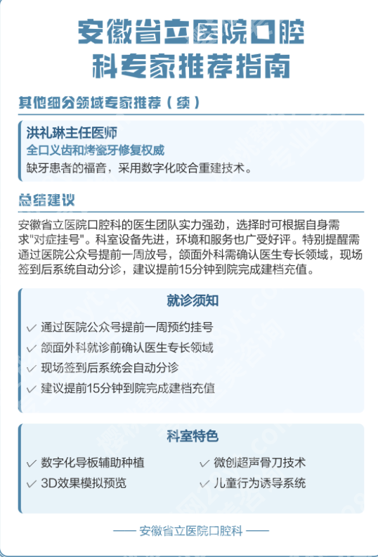 安徽省立医院牙科价目表：收费透明化，医保集采后真的省一半