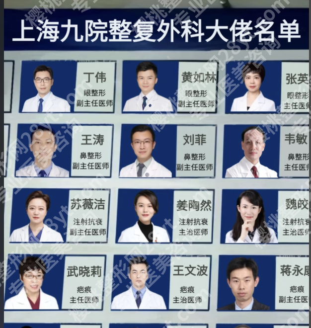 上海九院整形外科医生名单公布:为什么他们被称为“求美刚需”?