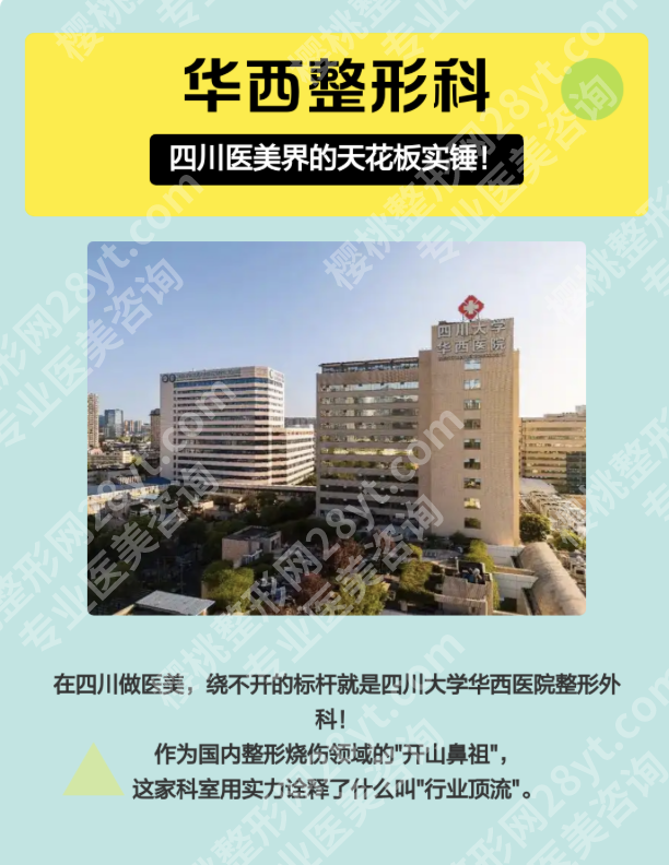 华西医院整形科怎么样?60年三甲实力+真实案例全解析