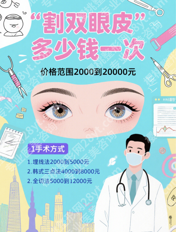 华西医院割双眼皮费用真相，看完少花2万冤枉钱